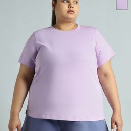 CULT Women Pack of 2 Essential Cotton Plus Size Regular Fit T-shirts-image-84