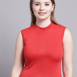 GRACIT Cotton High-Low Crop Top-image-79