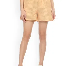 Klart Women Checked High-Rise Technology Shorts-image-10