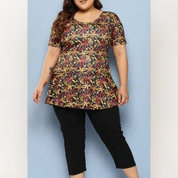 BAESD Floral Printed Round Neck Swim Suit With Goggle-picture-14