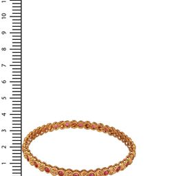 Jazz and Sizzle Set Of 2 18K Gold-Plated Ruby Studded Bangles image 4