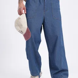 glitchez Men Urban Flow Baggy Fit Jeans-image-46