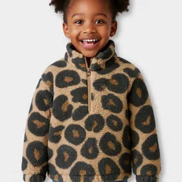 MiArcus Unisex Kids Animal Printed Mandarin Collar Straight Sweatshirt-12