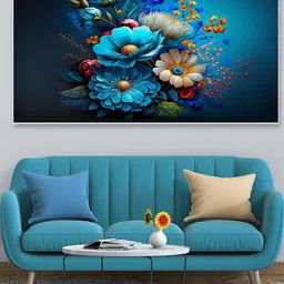 DEKORSTATION Multicoloured 1 Piece Canvas Floral and Botanical Wall Paintings-image-99