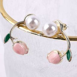 PolluxCraft Floral Studs Earrings-image-60