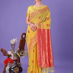 LeeliPeeri Designer Woven Design Zari Saree-image-76