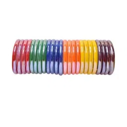 SAVORADE Set Of 24 Multi Glass Bangle-picture-8