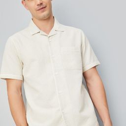 max Men Opaque Striped Casual Shirt-picture-3