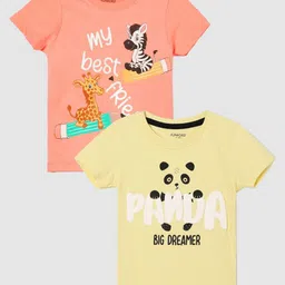 Juniors by Lifestyle Boys Pack of 2 Graphic Printed T-shirts-image-99