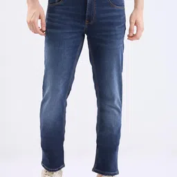 SPYKAR Men Blue Cotton Regular Fit Mid-Rise Jeans-picture-47