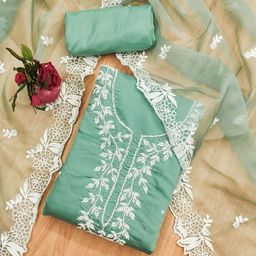 Rangtulika Women Ethnic Motifs Embellished Unstitched Dress Material-image-40