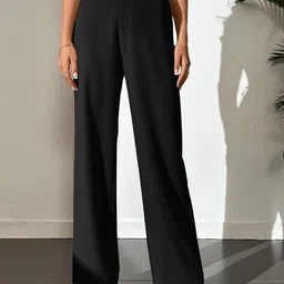 BROADSTAR Women Smart High-Rise Regular Fit High-Rise Trouser-image-98