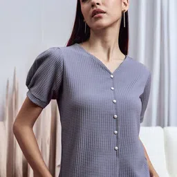 ANJIR Puff Sleeve Top-image-44
