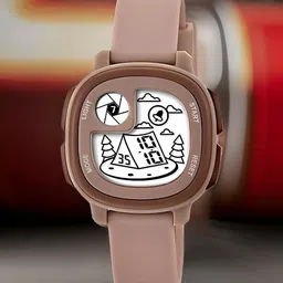 Otage Unisex Kids Patterned Dial & Straps Digital Multi Function Watch Kid-Home-Brown-8