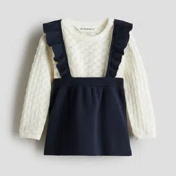 H&M 2-Piece Cotton-Knit Top And Skirt Set-image-10