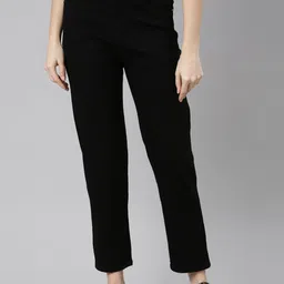 ZHEIA Women Relaxed Fit High-Rise Stretchable Jeans-picture-1