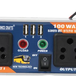 12/24volt to 220 volt 100w DC to AC converter with 3USB And Best quality Electronic Components Electronic Hobby Kit-0