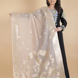 Suha Ethnic Motifs Woven Design Dupatta with Zari-picture-15