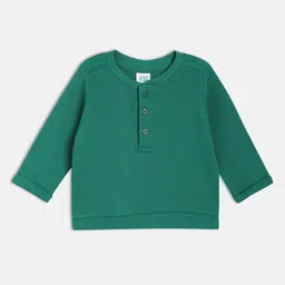 MINI KLUB Boys Solid Henley Neck Cotton T-shirt-27