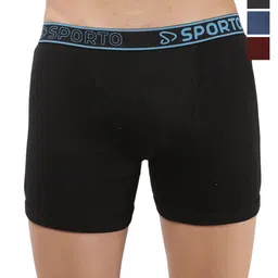 Sporto by Macho Men Pack Of 4 Short Trunks Sprto_M1030-B1-CH1-Dnm1-M1-L-picture-15