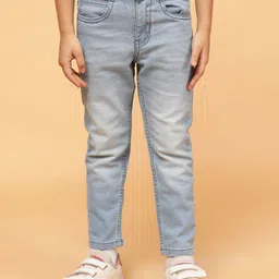 TALES & STORIES Boys Slim Fit Mid-Rise Light Fade Stretchable Jeans-23
