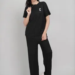 Stem Rope Women Solid Co-Ord Set-image-127