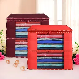 Aura Maroon & Red 4 Pieces Multi-Utility Organisers-27