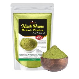 VOORKOMS Black Henna Mehndi Powder Natural Hair Coloring - 100 g-92