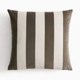H&M Striped Velvet Cushion Cover-13