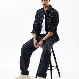 Snitch Abstract Printed Casual Shirt-picture-38