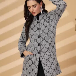 Clora Creation Women Woollen Longline Cardigan-image-98