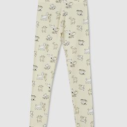 max Girls Printed Ankle-Length Leggings-12