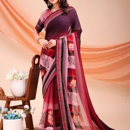 Panzora Paisley Printed Saree with Blouse Piece-picture-45