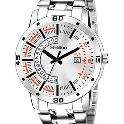 Abrexo Men Printed Dial & Bracelet Style Straps Analogue Watch BIMW068-White-9