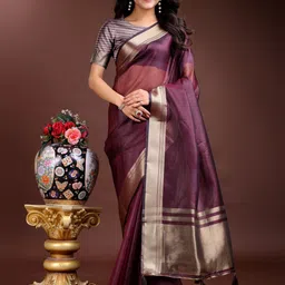 LeeliPeeri Designer Women Woven Design Zari Designer Saree-image-98