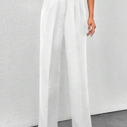 Next One Women Smart High-Rise Pleated Korean Trousers-picture-42