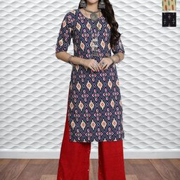 HERE&NOW Women Pack of 3 Ethnic Motifs Printed Kurta-image-84