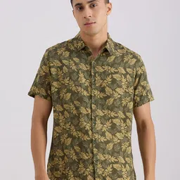 VALEN CLUB Relaxed Fit Floral Printed Casual Shirt-picture-7