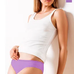 Heelium Pack Of 2 Odour-Free Mid-Rise Hipster Briefs P2-W-Brief-LAV-L-image-23