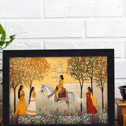 RANDOM Yellow & White Traditional Wooden Wall Art-picture-4