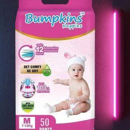 Premium Baby Diapers Pants | Wetness Indicator | Upto 12 Hrs Absorption - M-image-67