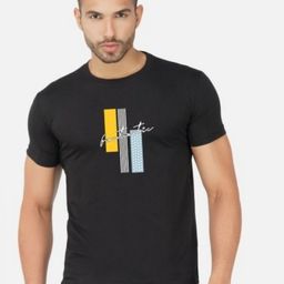 GLOBAL NOMAD Men 2 Printed Bio Finish Applique T-shirt-image-87