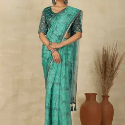 all about you Printed Daily Wear Saree with Matching Blouse-picture-27