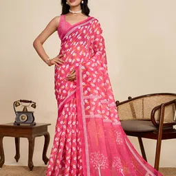Nayanthara Trends Ethnic Motifs Printed Saree with Blouse Piece-picture-25