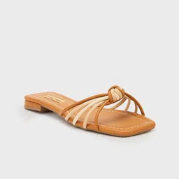Sole To Soul Women Open Toe Flats with Bows-image-65