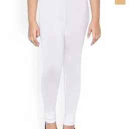 FRENCH KLEIDER Girls Pack Of 2 Mid-Rise Churidar-Length Leggings-picture-14