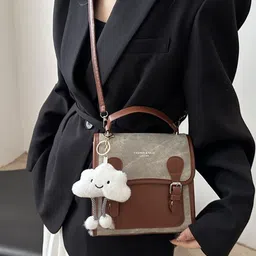 StyleCast x Revolte PU Shopper Handheld Bag with Applique image 2