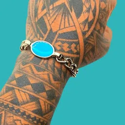 Dynamic Retail Global Men Silver-Plated Link Bracelet-image-90