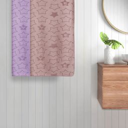 Myntra Elegant Homes Purple & Brown 2 Printed Cotton 350 GSM Bath Towel-image-85