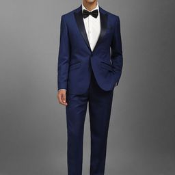 Louis Philippe Men Slim-Fit Single-Breasted Two-Piece Suit-image-98
